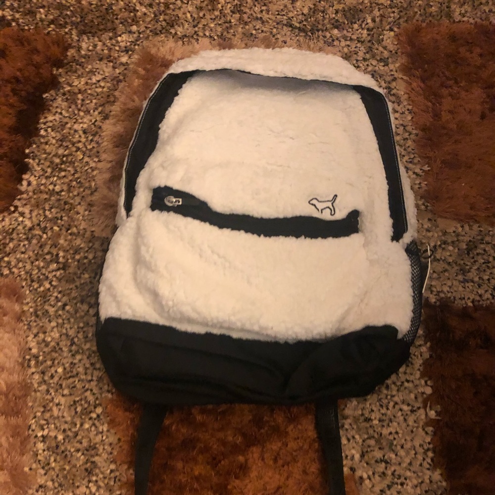 Brand new pink Sherpa backpack